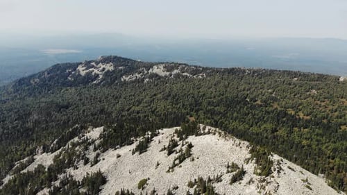 Aerial View of Rocky Mountain Range