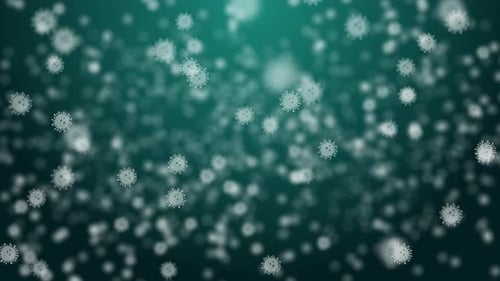 Floating Medical Virus Particles Background Loop Animation