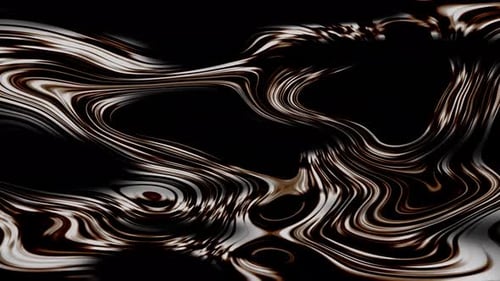 Abstract Fluid Liquid Marble Flowing Background Animation