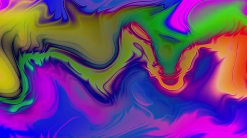 Vibrant Fluid Abstract Color Swirl Background Animation