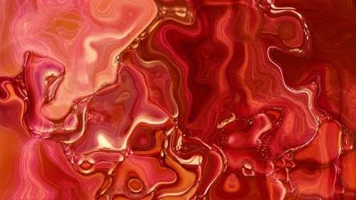 Vibrant Abstract Red Fluid Morphing Background Animation