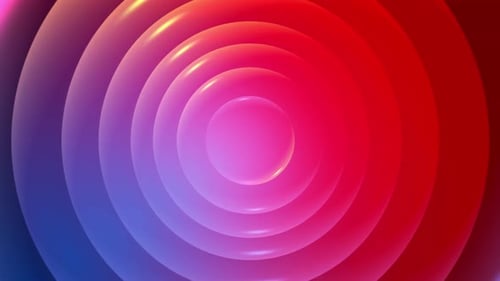 Abstract Rotation Of Multicolored Circle