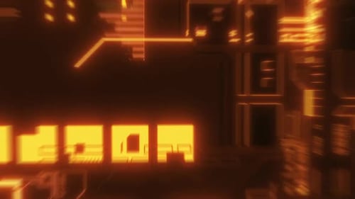 Abstract Digital Circuit Board Technology Background Animation