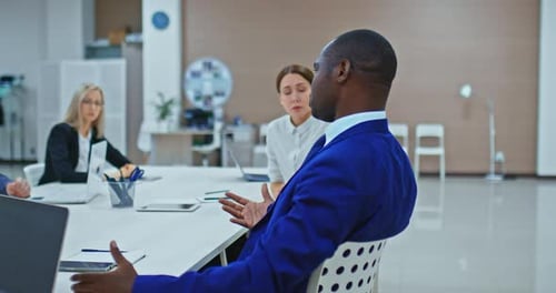 Business Meeting in Modern Office with Professionals