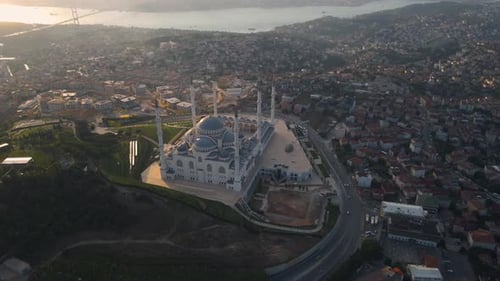 Türkei Istanbul Moscheen Ansicht von oben