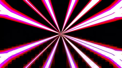 Neon Radial Light Ray Burst Background Animation