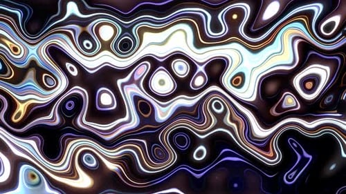 Vibrant Abstract Fluid Lines Morphing Background Loop