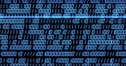 Binary Code 4K Overlay