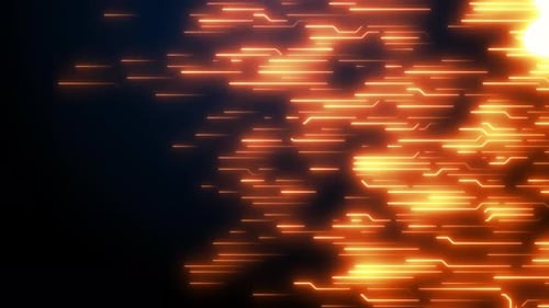 Futuristic Digital Data Stream Abstract Circuit Background Loop