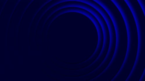 Abstract Blue Color Circle Glowing Background Animation