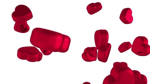3D-Rendering-Herz-Hintergrund