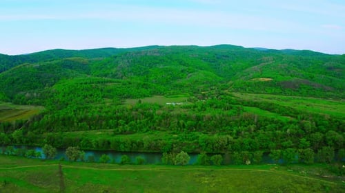 Aerial View on Nature in Highlands