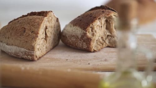 Organic Bakery Bread Freshly Baked Cereal Bread, Brown