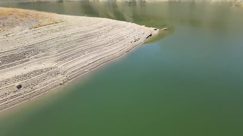 drought lake nature