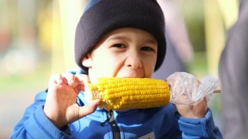 Children in Autumn Park