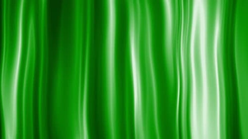 Abstract Green Fluid Light Waves Looping Background