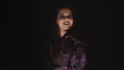 Scary Woman Dressed Up Like a Witch