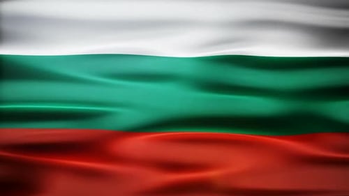 Realistic Waving Flag of Bulgaria Animation