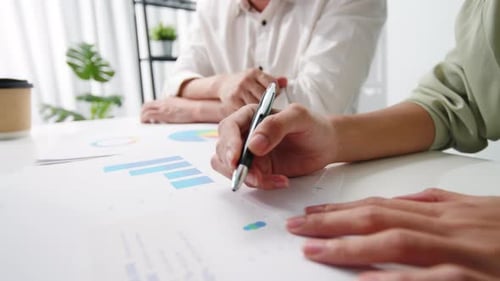 Team Discussing Data Analysis in Modern Workplace