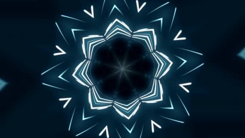 Flying through glowing neon lines creating a tunnel light, modern lighting, 4k seamless loop