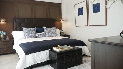 Stylish Bedroom Interior with Modern Decor