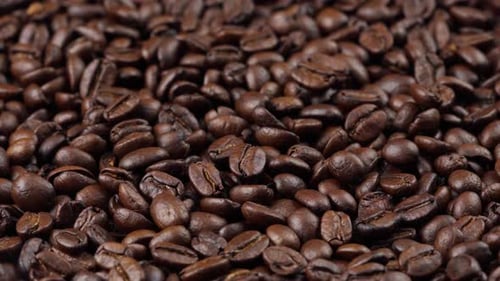 Roasted Coffee Beans Close Up