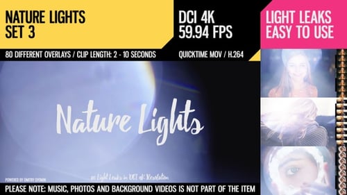 Natural Light Leaks and Lens Flare Overlays