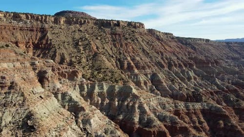 Aerial shot of the amazing rock formations on southern Utah.