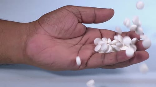 Dead Hand Falling With Pills
