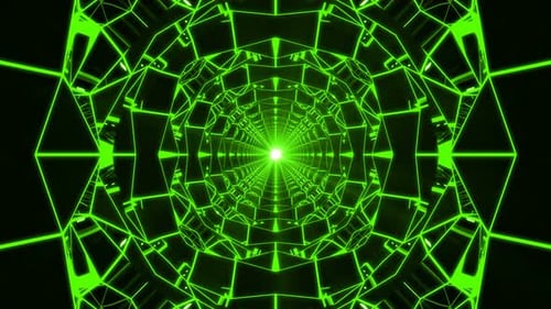 Green Kaleidoscope Background