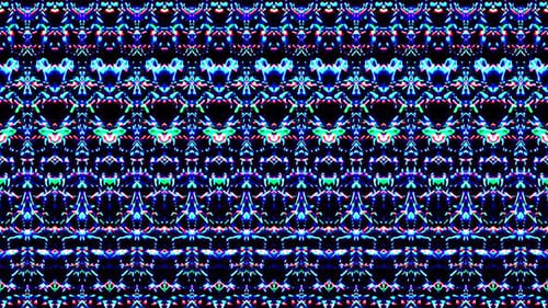 Abstract 3D lines in a multicolor
