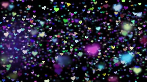 Corazones coloridos