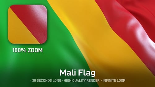 Waving Flag Background Loop Animation