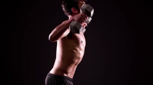 Athletic Male Fitness Training Workout
