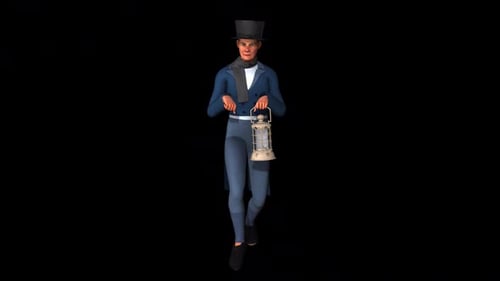 French Man Tip Toe Walk