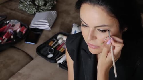 Makeup Artist Does Makeup