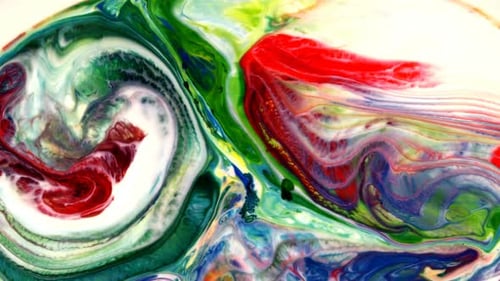 Abstrakte Farbe, Tintenverteilung, zufällige Bewegung, Explosion 12