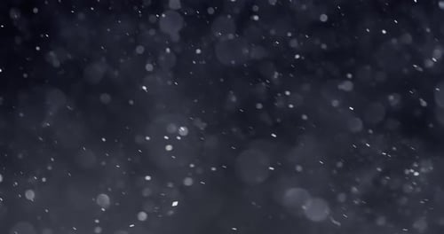 Abstract Particle Animation on Dark Moody Background