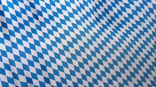 Waving Oktoberfest Bavarian Flag Pattern Background