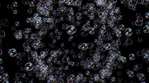 Realistic Floating Bubbles Overlay