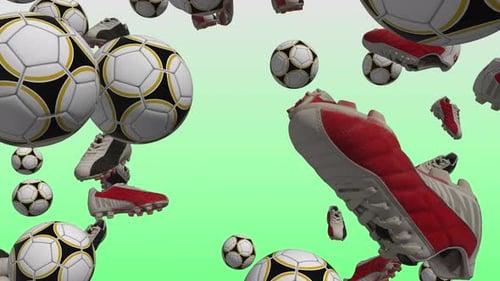 Fondo de picos de balón de fútbol 4K sin fisuras