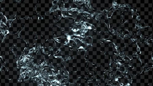 Dynamic Water Splashes with Alpha Channel Transition Pack