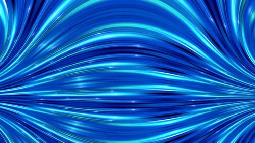 Futuristic Blue Energy Flowing Lines Abstract Background