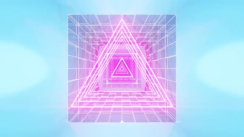 Triangle Neon Tunnel