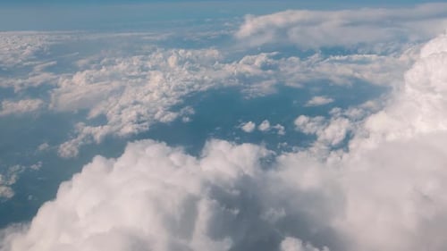 Breathtaking Aerial View of Dense Cloudscape