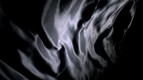 Billowing Satin Fabric in Dark, Dramatic Light