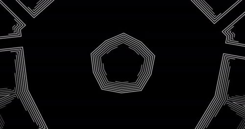 Looped kaleidoscope Abstract Symmetrical Of Geometric Seamless Pattern shape