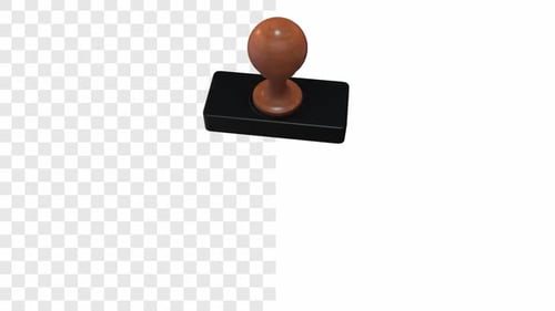 Animated Rubber Stamp Text Message Reveal