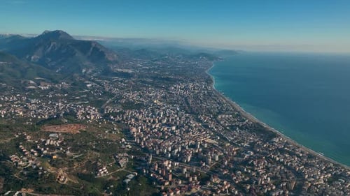 View of the City Aerial 4 K