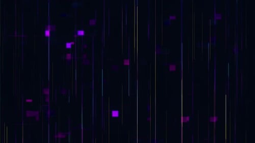 Futuristic Digital Lines Glitch Abstract Motion Background Loop